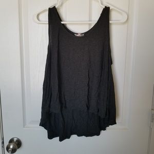 5/$20 👀 Dark Grey HiLow Crop Top